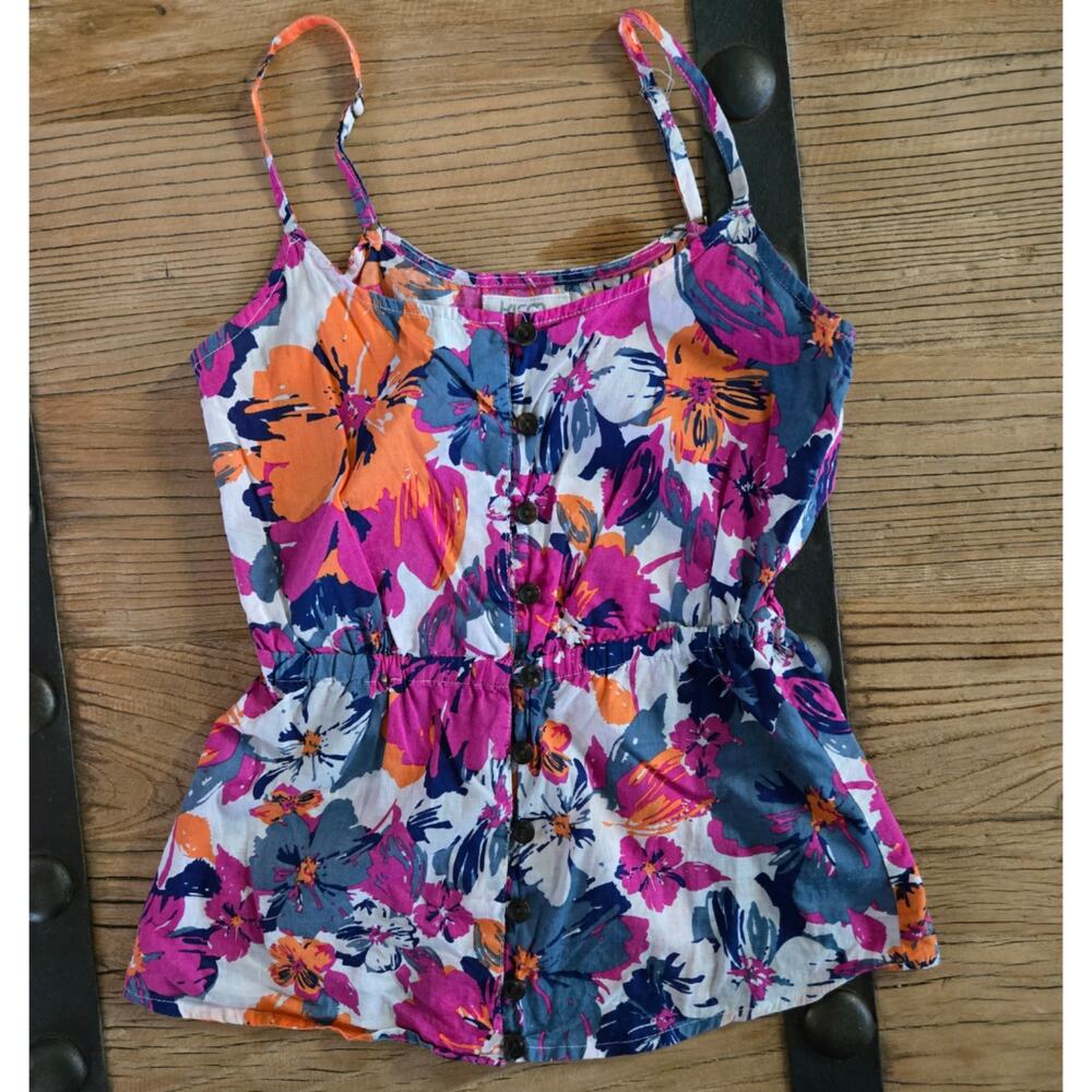 Kirra Tropical Floral Cami Tank Top sz XS